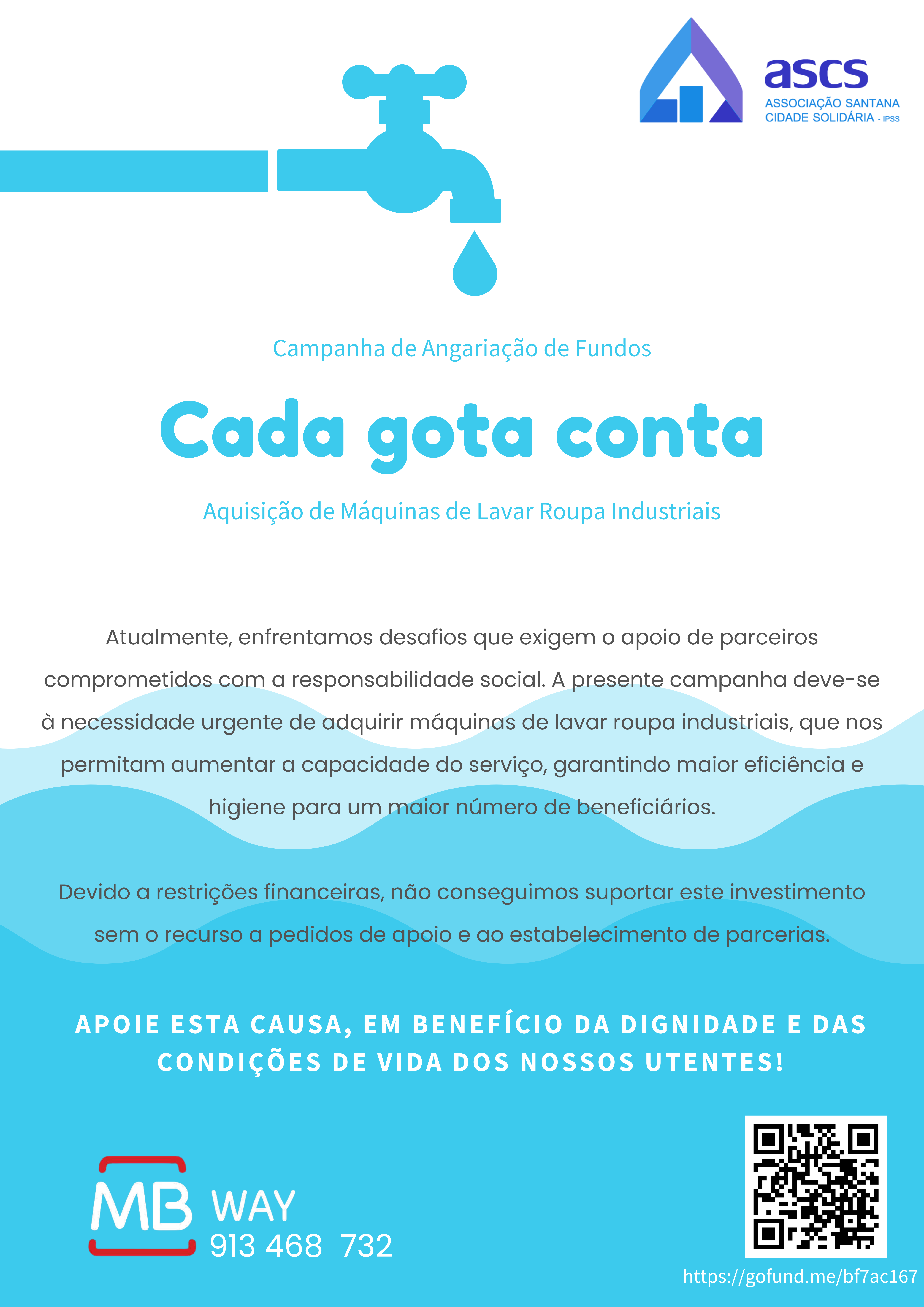 Campanha de Angariação de Fundos para aquisição de Máquina de Lavar Roupa